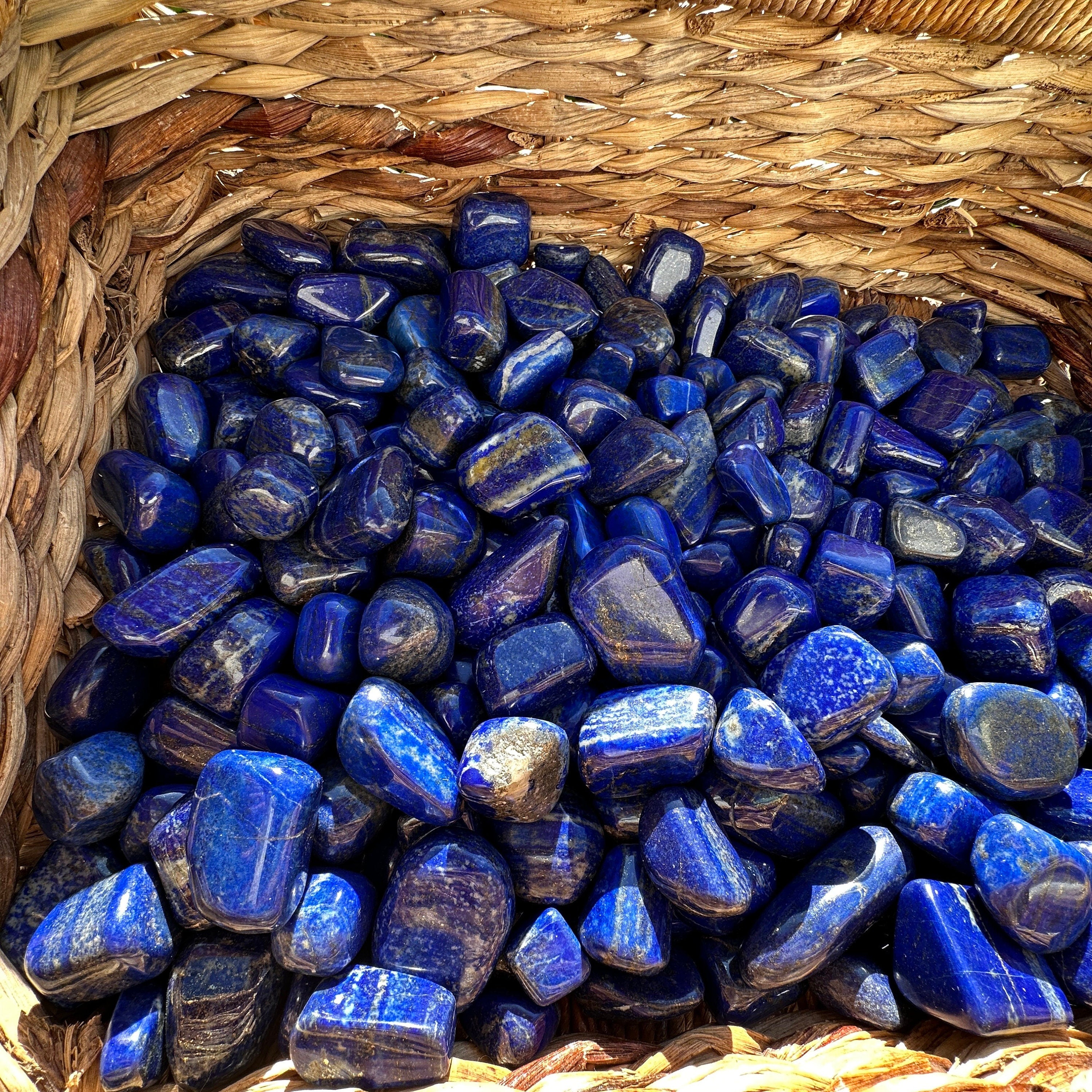 Lapis lazuli tumbles, High quality lapis lazuli tumbles.