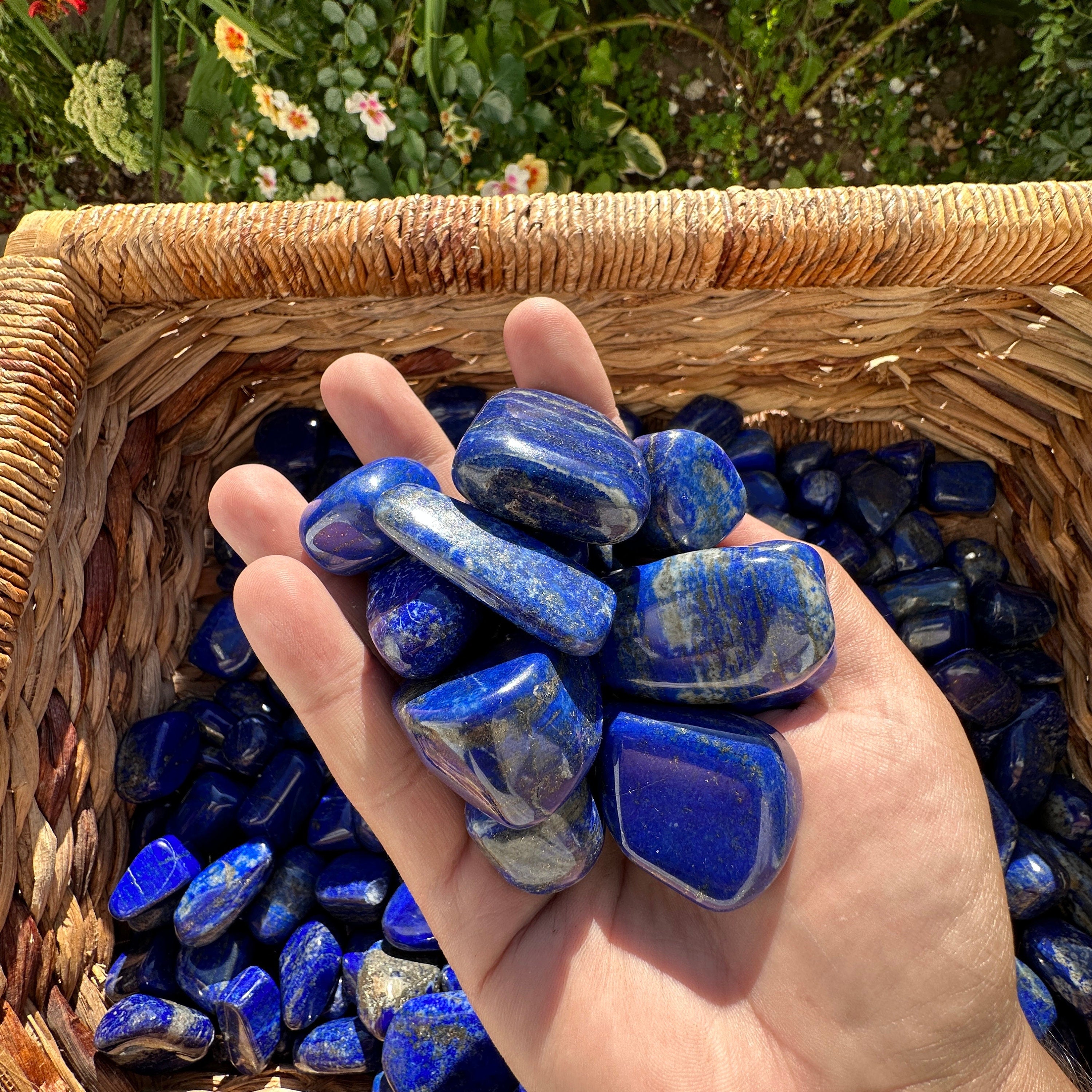 Lapis lazuli tumbles, High quality lapis lazuli tumbles.