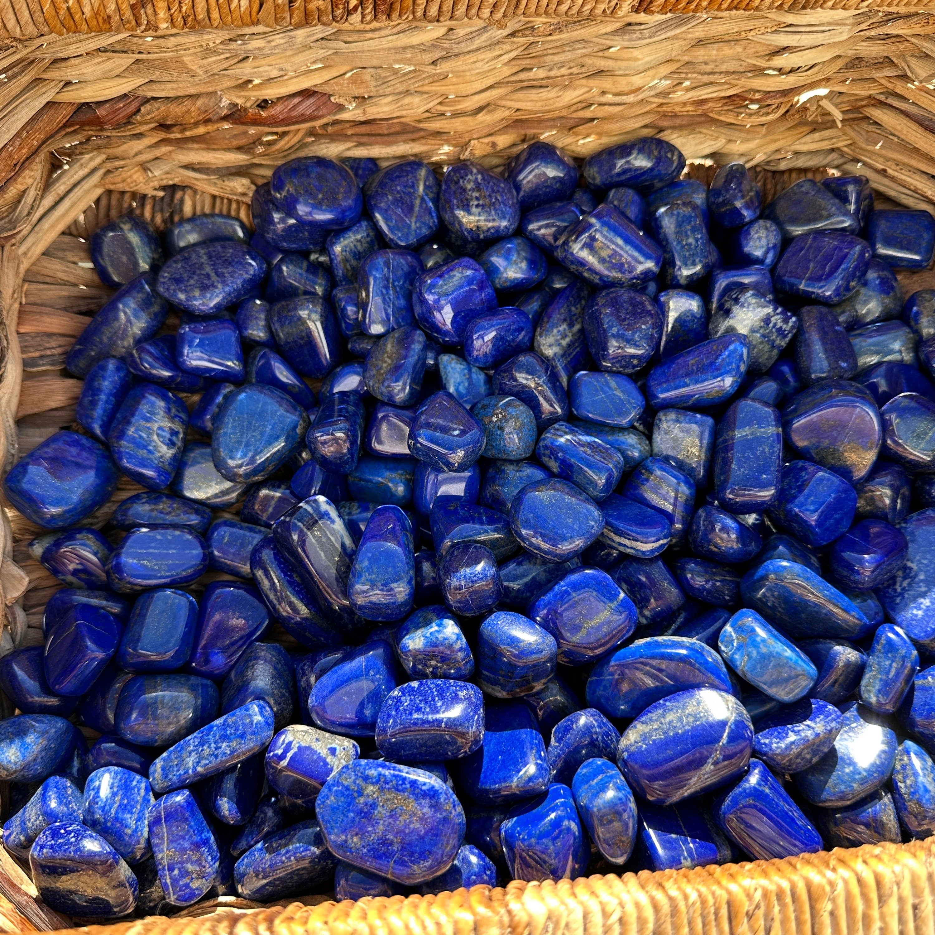 Lapis lazuli tumbles, High quality lapis lazuli tumbles.
