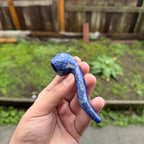 Smoking pipes made from natural lapis lazuli stone