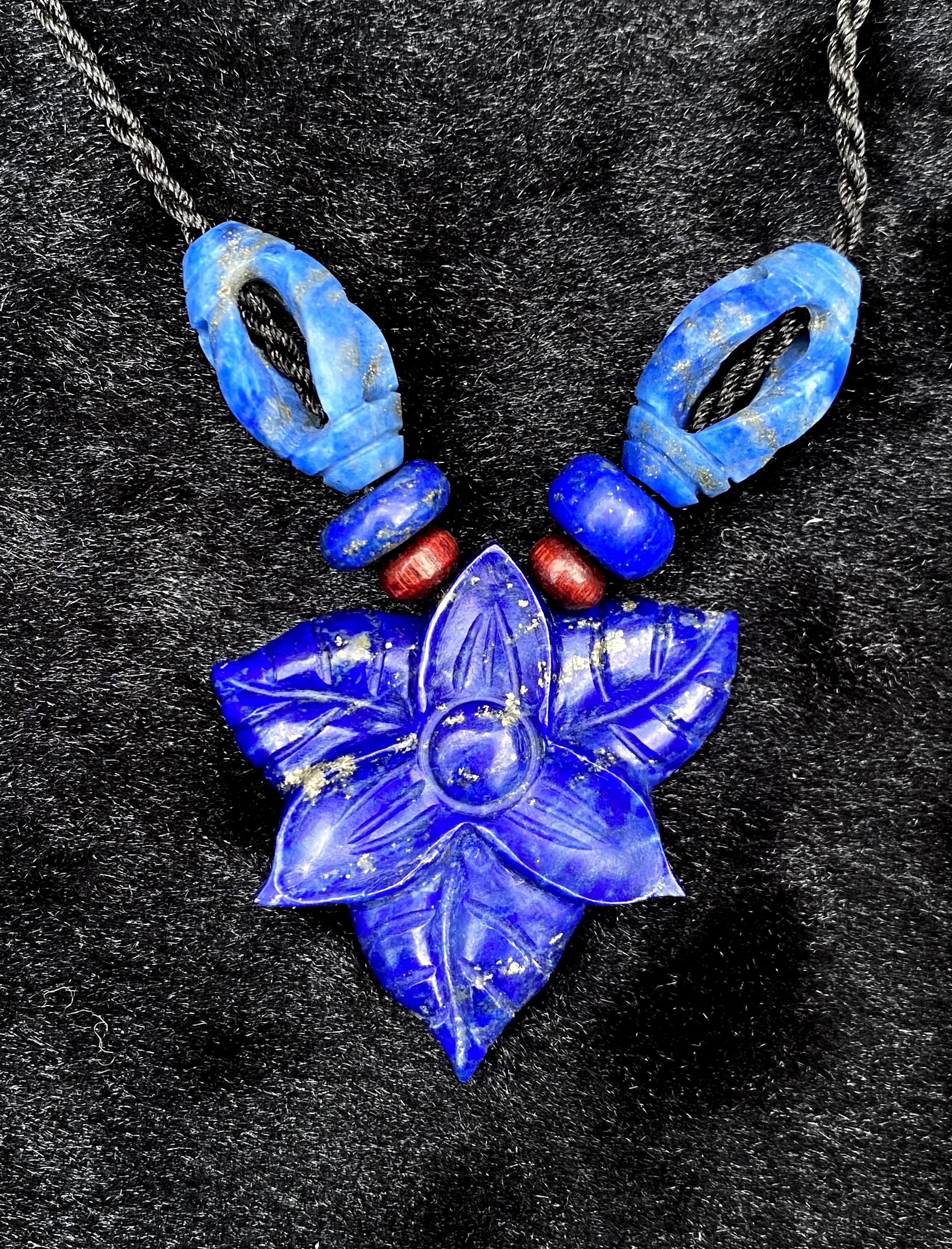 Lapis Lazuli Elegant Necklace Handmade Masterpiece