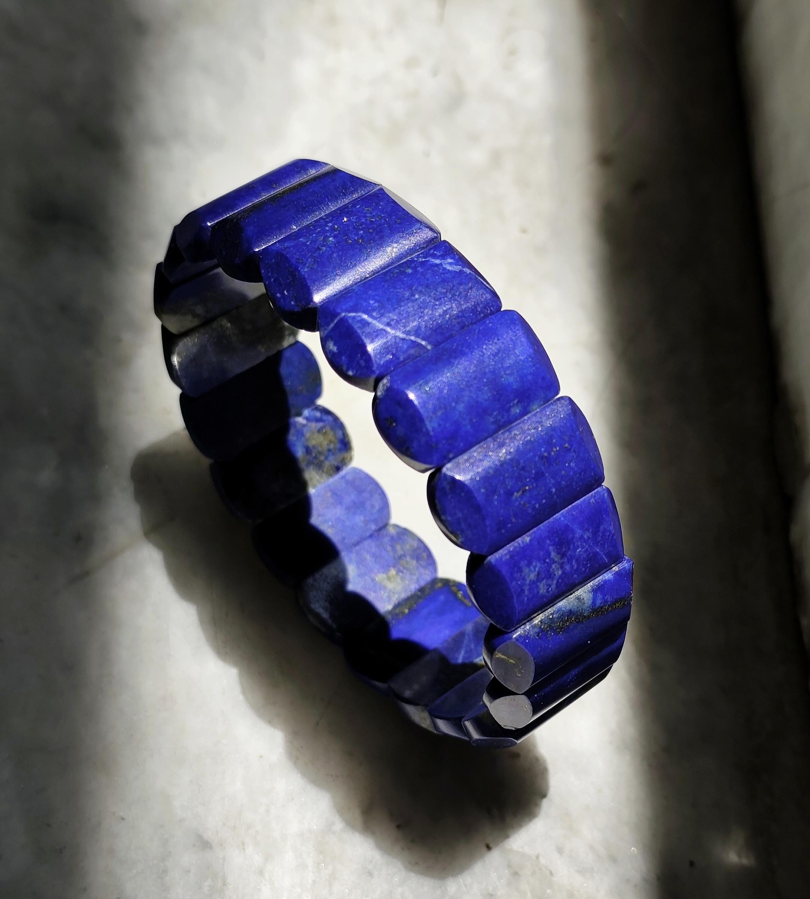 56 Gram Natural Lapis Lazuli Bracelet – Handmade Gemstone Jewelry for Healing & Style