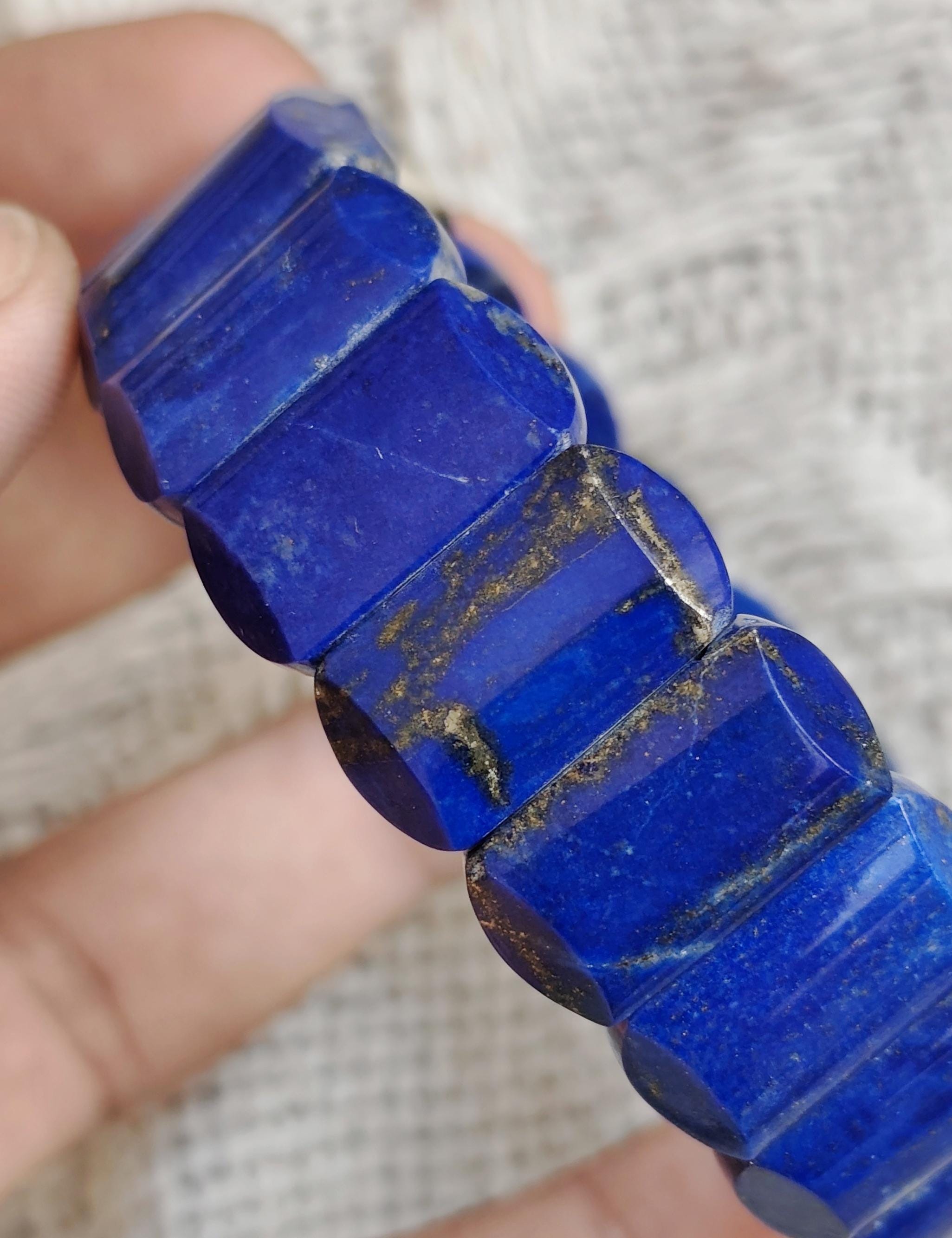 56 Gram Natural Lapis Lazuli Bracelet – Handmade Gemstone Jewelry for Healing & Style