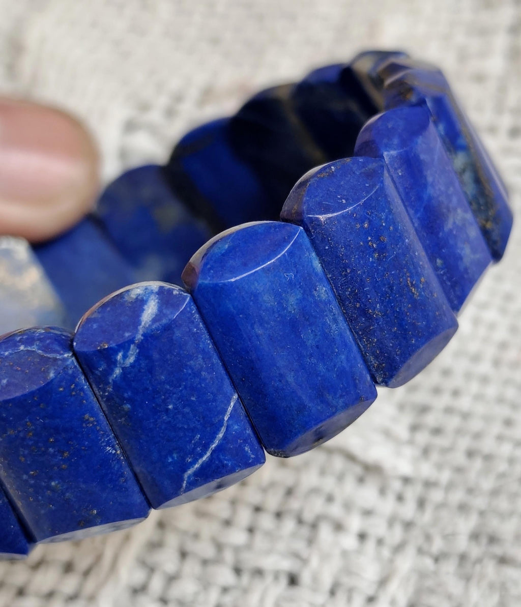 56 Gram Natural Lapis Lazuli Bracelet – Handmade Gemstone Jewelry for Healing & Style