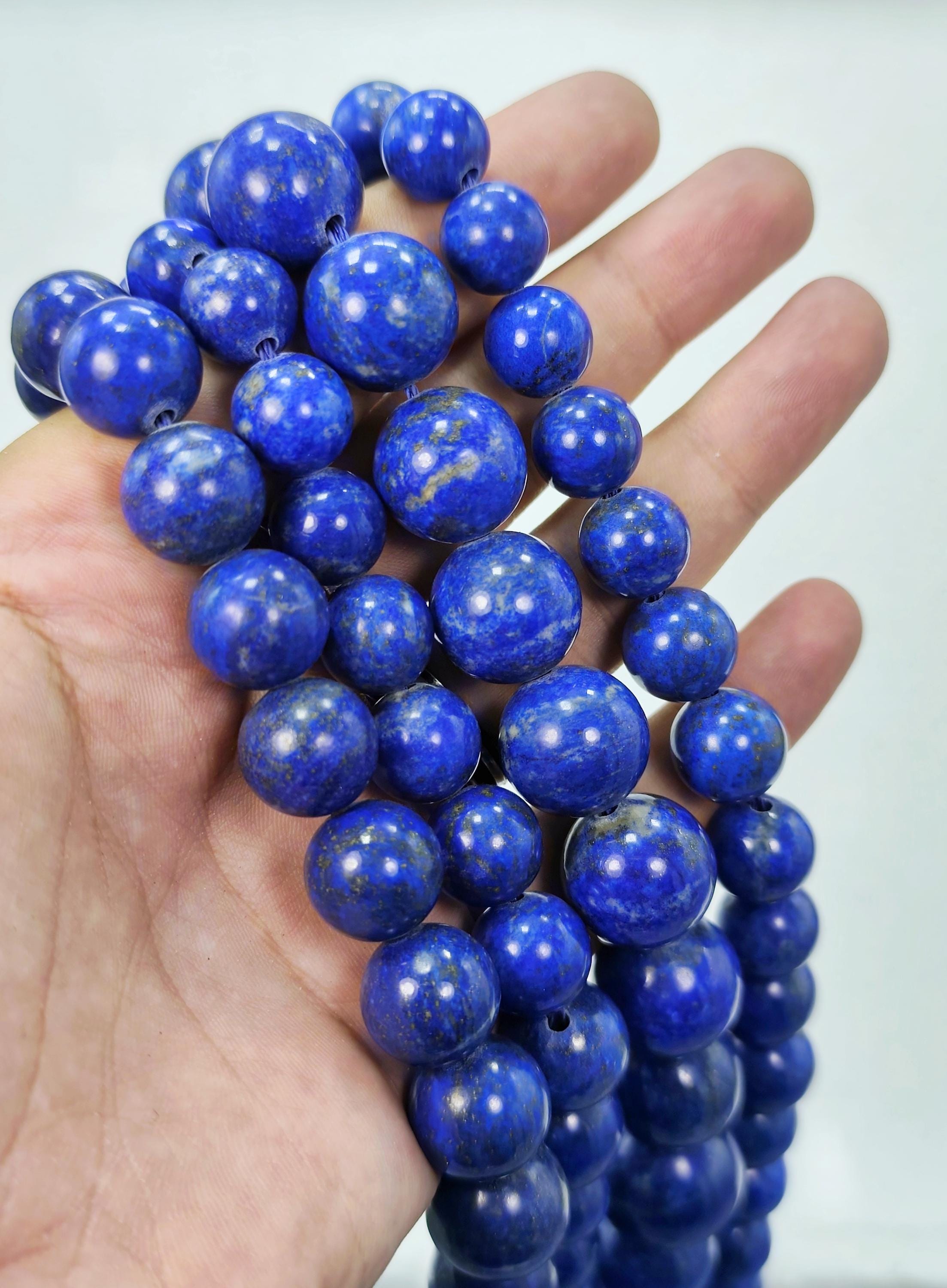 Lapis Lazuli Necklace: Natural Afghan Gemstone, Deep Blue Crystal Pendant