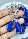 Lapis Lazuli Keychain – Free Shaped | Natural Stone Charm for Protection & Wisdom Afghanistan