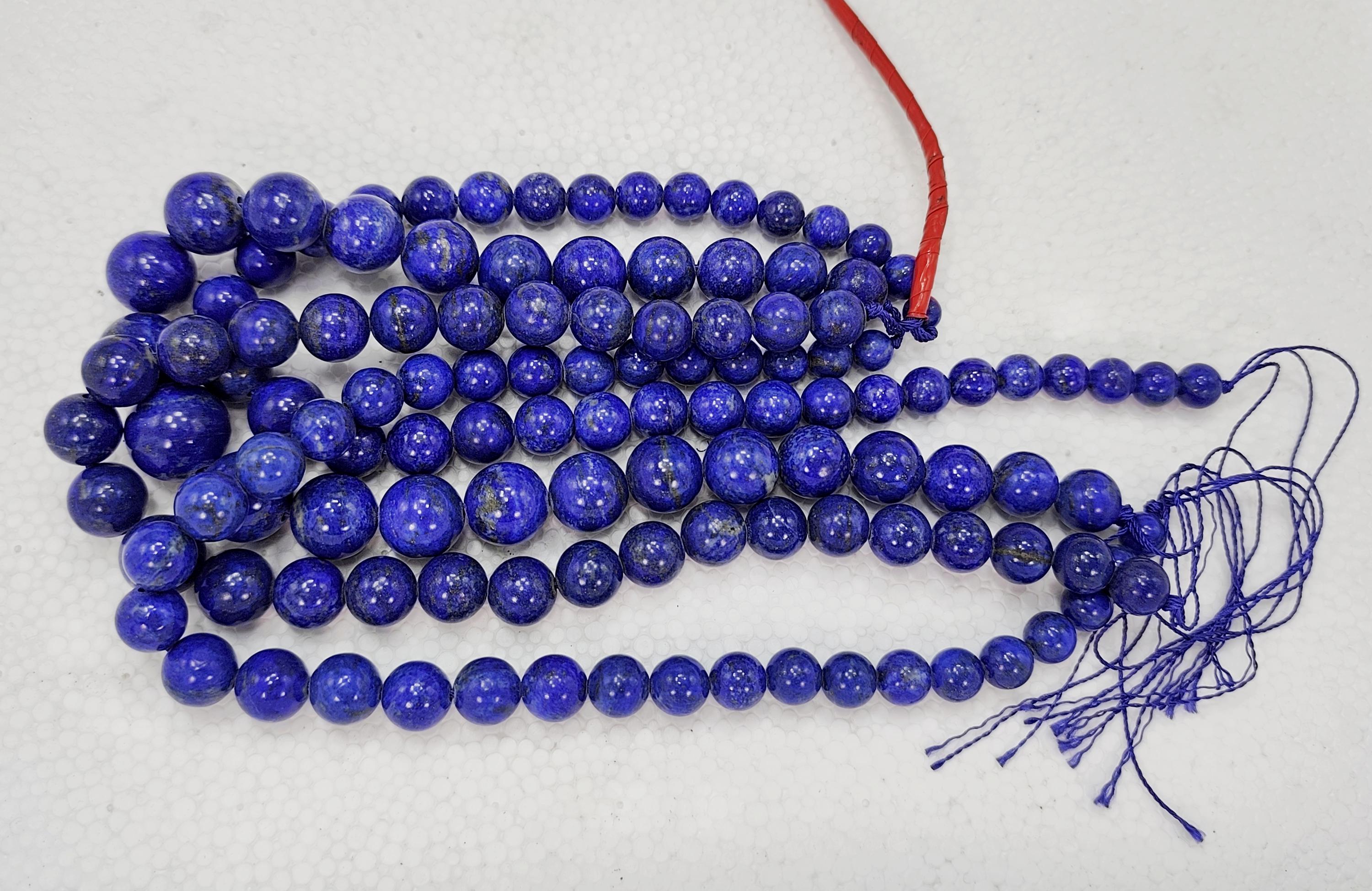 Lapis Lazuli Necklace: Natural Afghan Gemstone, Deep Blue Crystal Pendant