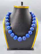 Lapis Lazuli Necklace: Natural Afghan Gemstone, Deep Blue Crystal Pendant