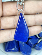 Lapis Lazuli Keychain – Free Shaped | Natural Stone Charm for Protection & Wisdom Afghanistan